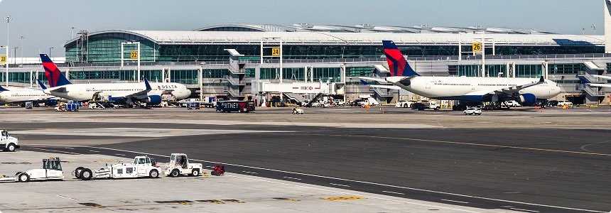 Airplace on the Tarmac Surrounded by GSE